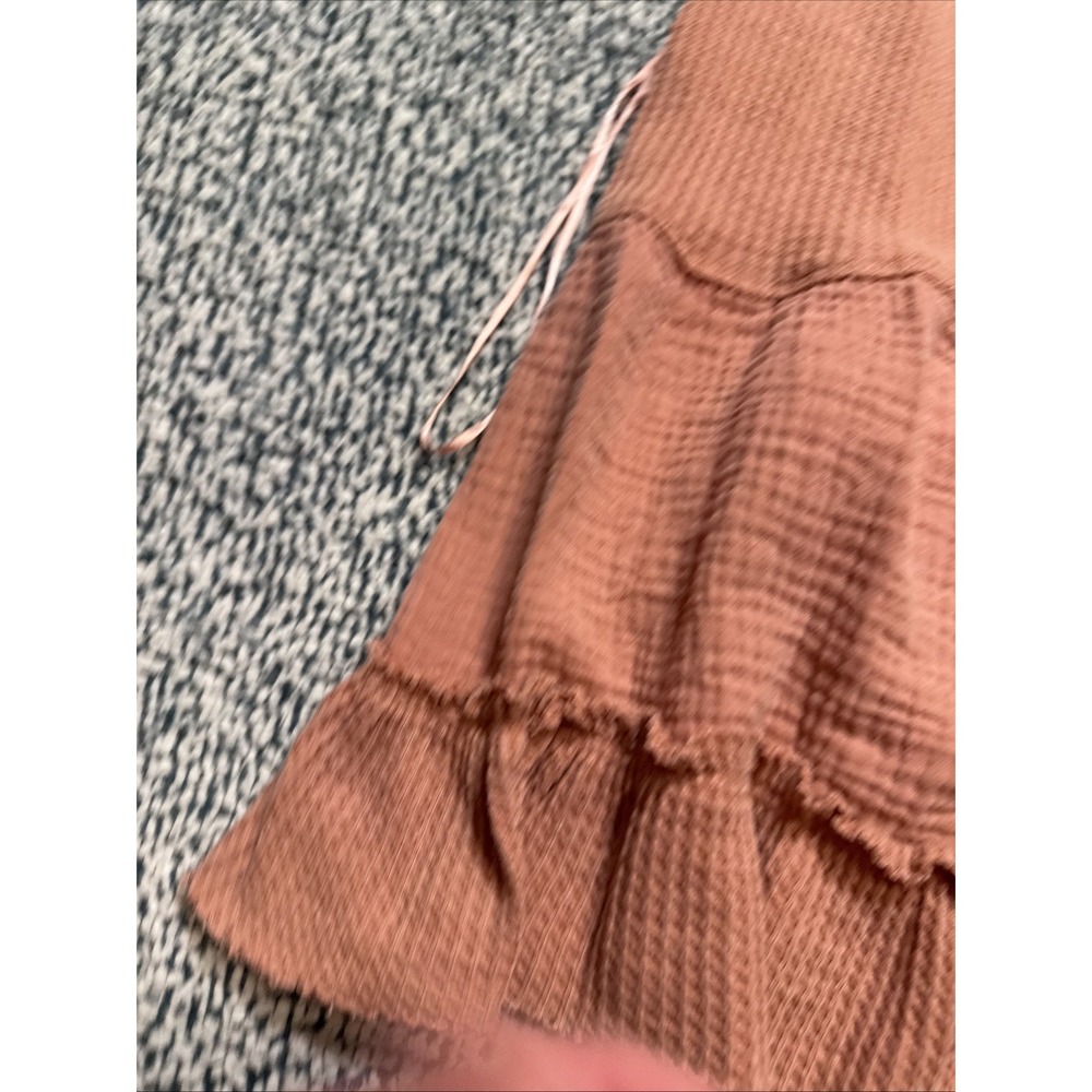 Pink Rose Women's Size Large Waffle Knit Babydoll Tank Top - Picture 5 of 12